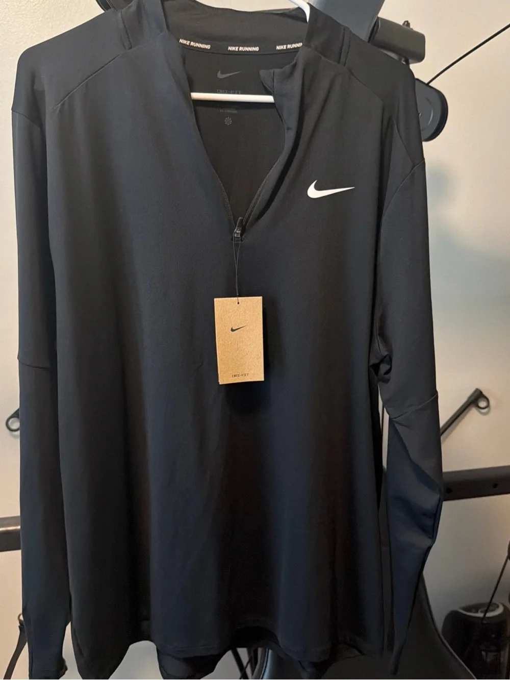 Nike Black Long-Sleeve 1/4 Zip Training Pullover